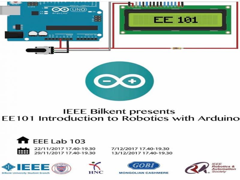 Sponsoru Olduğumuz EE101 Introduction to Robotics with Ardunio